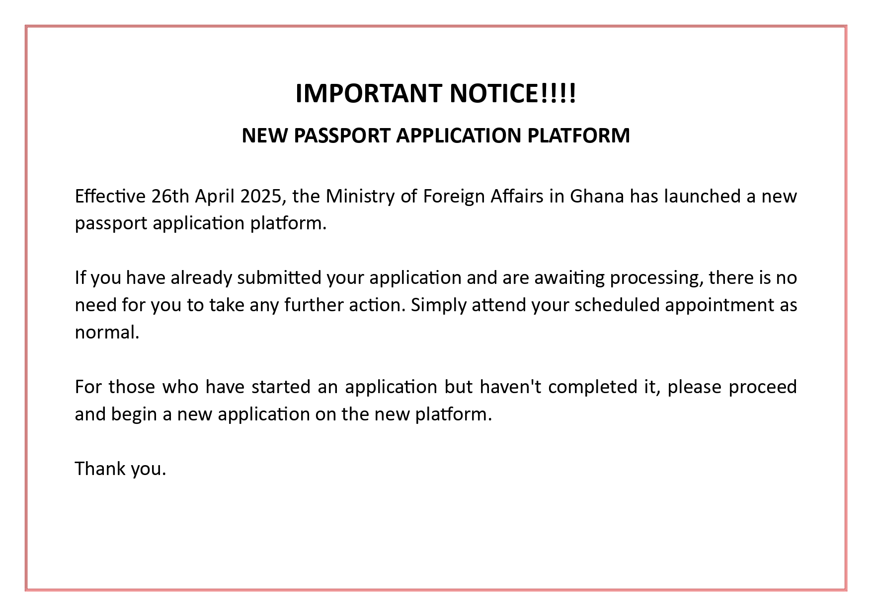 Notice